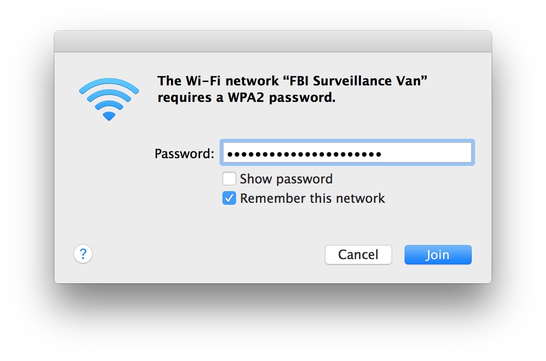 show password for network on mac